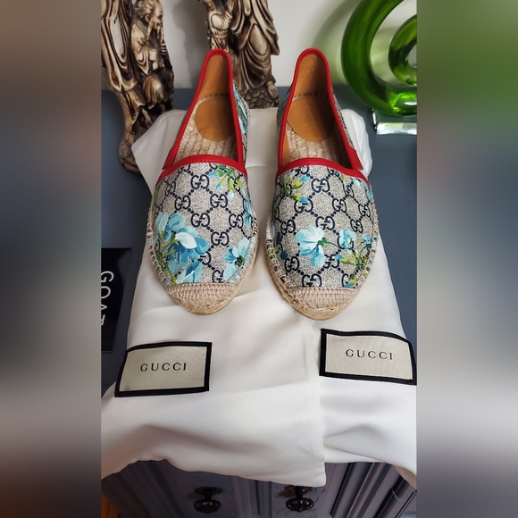 Gucci Multicolor Bloom Print GG Canvas Supreme Espadrilles European size 38 - Picture 2 of 6